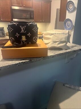 Louis Vuitton Black & White Monogram Box Crossbody Bag